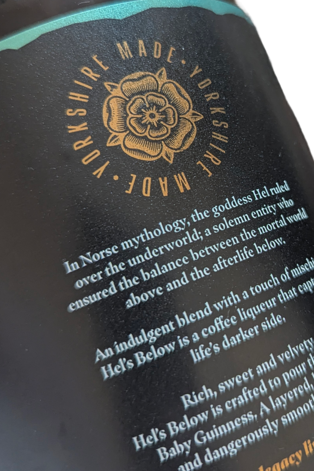 NORSE CODE - HEL BELOW - Yorkshire Coffee Liqueur (70cl) - 16% ABV.