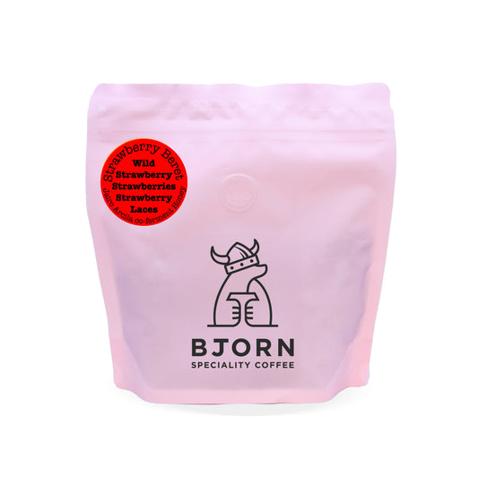 Strawberry Beret - Jairo Arcila Pink Bourbon Strawberry co-ferment Honey