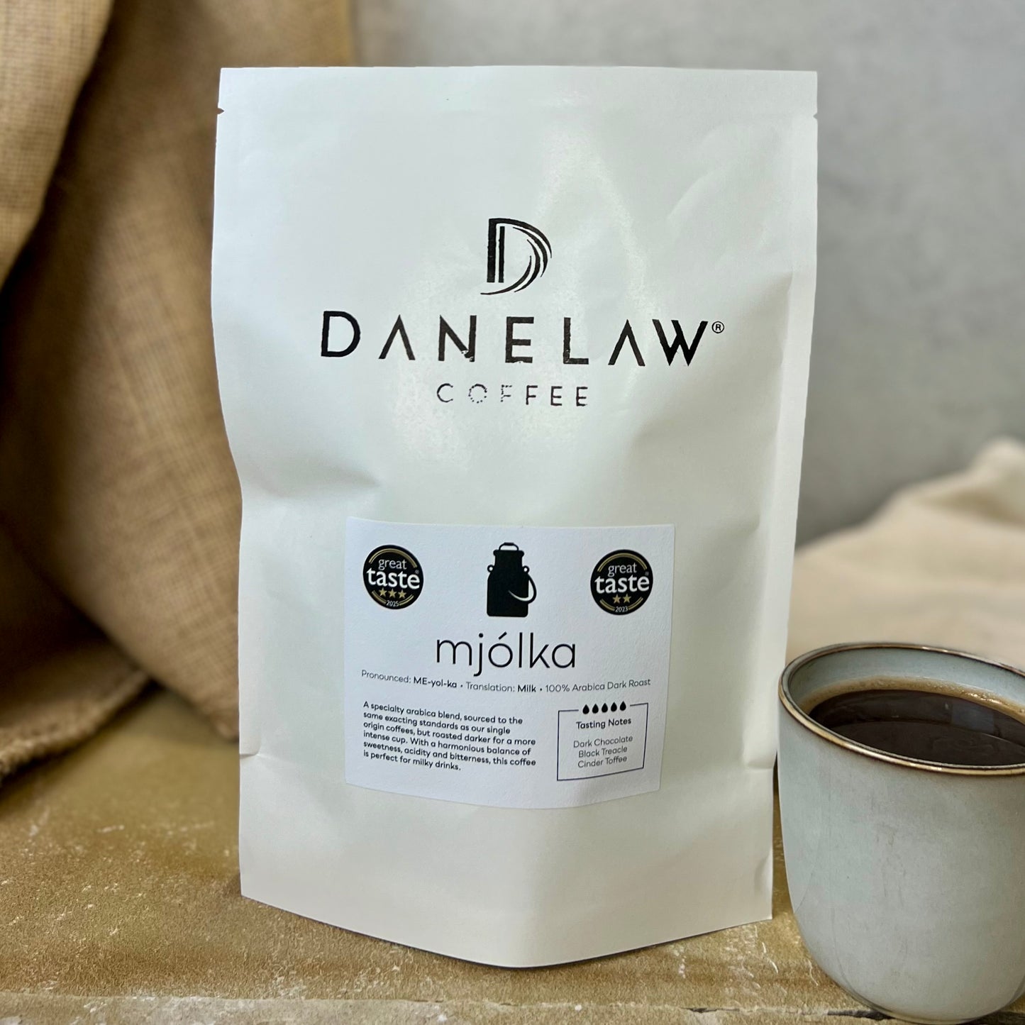 Mjólka (ME-yol-ka) - 100% Arabica Dark Roast Blend