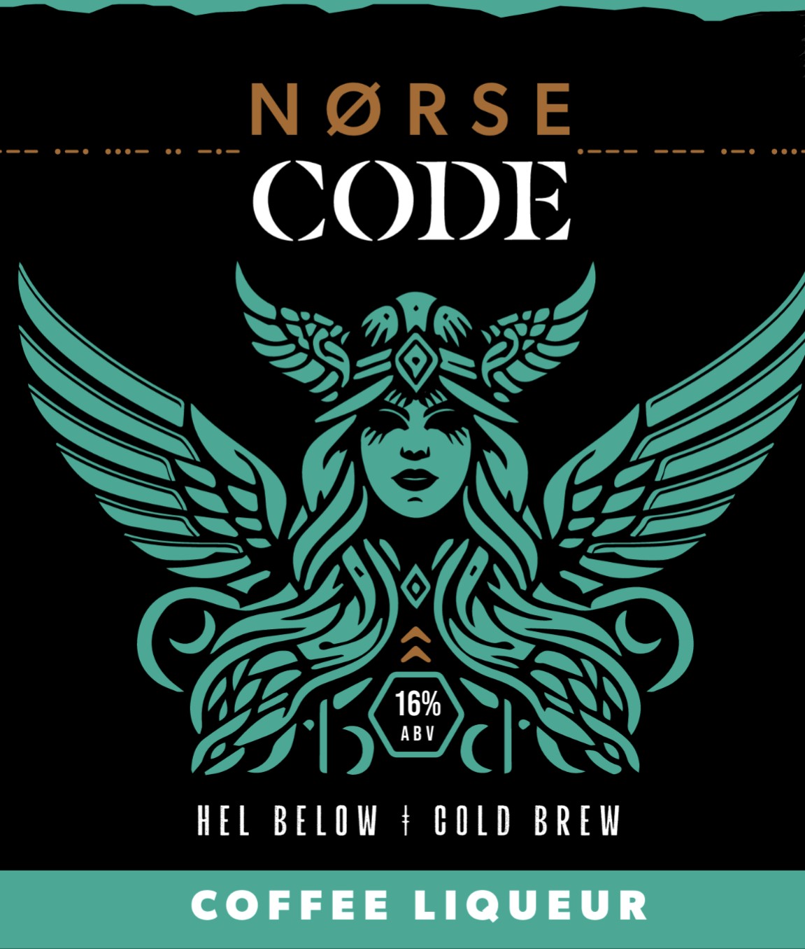 NORSE CODE - HEL BELOW - Yorkshire Coffee Liqueur (70cl) - 16% ABV.